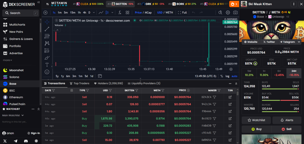 DEX Screener token page tutorial