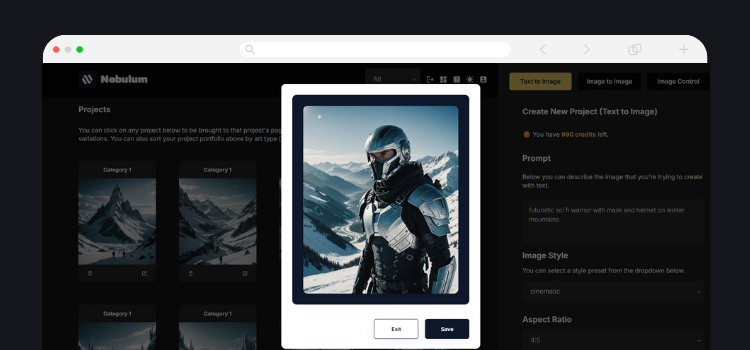 bubble.io ai image template dark how to track crypto wallets